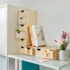 Creative Deco Mini Cassettiera in Legno 56x20,5x10 cm | 4 Anteprima dell’immagine prodotto 4