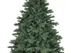 A close-up view of the top portion of a green artificial Christmas tree against a white background. Produktbild-Vorschau