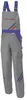 Planam Latzhose Highline Gr. 50 zink/kornblau/rot Produktbild-Vorschau 6