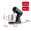 LEHMANN Impastatrice Planetaria con Display, 5L Ciotola Anteprima dell’immagine prodotto 8