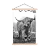 MuchoWow® Textilposter Schottischer Highlander - Wald - Produktbild-Vorschau 1