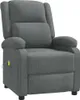 A gray fabric massage chair is shown against a white background. Náhľad obrázku produktu