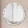 Ø100cm Spiegel - Glasrahmen mit Aufdruck - Wandspiegel Produktbild-Vorschau 1