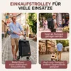 Sekey 3in1 Aluminium Trolley Faltbar Einkaufstrolley Produktbild-Vorschau 3