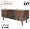 MIADOMODO® Lowboard Fernsehschrank - 110 x 50 x 40cm, für Produktbild-Vorschau 2