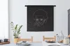MuchoWow® Wandteppich Wandbehang Frauen - Porträt - Schwarz Produktbild-Vorschau 3