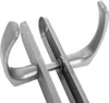 A close-up view of two silver door handles connected by a spindle, set against a white background. Anteprima dell’immagine prodotto