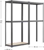 Juskys zestaw 2 półek do przechowywania Easy 2X 160x80x40cm Podgląd zdjęcia produktu 9