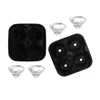 2er Set Silikon Eiswürfelform Diamant Eiswürfelbehälter mit Produktbild-Vorschau 3