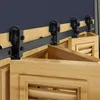 Systém posuvných dveří 1524 mm - Černé kování posuvných Náhled obrázku produktu 1