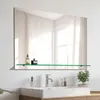 S'AFIELINA Miroir de salle de bain avec étagère 60 × 80 × Voir les images du produit 7