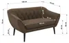 MKS MEBLE Polstersofa mit Armlehnen PIRS 2 Skandinavisches Produktbild-Vorschau 7
