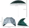 Outsunny 2-in-1 Strand Schirm Sonnenschirm Strand Zelt Produktbild-Vorschau 3