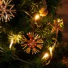 COM-FOUR® 36x Strohsterne im Mix-Set - Christbaum-Schmuck - Produktbild-Vorschau 2