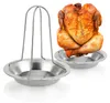 COM-FOUR® 2x Hähnchengrill - BBQ Hähnchenbräter für Produktbild-Vorschau 1