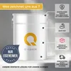 A white paint bucket with a yellow logo is shown, surrounded by marketing text and icons highlighting product features. Anteprima dell’immagine prodotto
