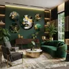 Wandbilder Goldene Blätter Wanddekoration für Schlafzimmer Produktbild-Vorschau 6