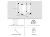 A collage showing a modular cube shelf assembly, its dimensions, included parts, and tools. Podgląd zdjęcia produktu