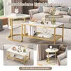 CDGlobal 2in1 Couchtisch Rund 2er Set, Wohnzimmertisch, Produktbild-Vorschau 4