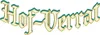 The image displays the text "Hof-Verrat" in a stylized font with a decorative outline. Náhled obrázku produktu