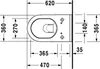 Wand-WC STARCK 3 ti. 370x620mm SensoWash HG weiß Produktbild-Vorschau 5