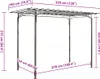 vidaXL Stahl Pavillon Gartenlaube Gartenhaus Laube Produktbild-Vorschau 5