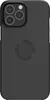 A black iPhone case with a circular emblem on the back. Anteprima dell’immagine prodotto