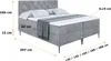 ALTDECOR  Boxspringbett mit Schwarz Füßen, Matratze und Produktbild-Vorschau 6