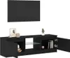 mobile TV vidaXL con luci LED look rovere nero 120x30x36 cm Anteprima dell’immagine prodotto 4