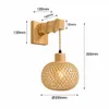 Applique Alpinaluz LUMA in legno e rattan, lampada da Anteprima dell’immagine prodotto 3