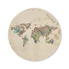 MuchoWow® Mauspad Mousepad Weltkarte - Braun - Vintage Produktbild-Vorschau 1