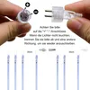 2.4M Chaîne de Lumières Noël Bleu 8 tubes LED pluie Voir les images du produit 7