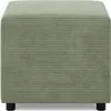 Sitzpouf für das Wohnzimmer 50 x 50 cm, Cord - Grün Produktbild-Vorschau 2
