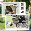 PawHut Hundewagen Hundebuggy Katzenwagen Tierbuggy Pet Produktbild-Vorschau 6