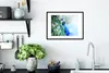 MuchoWow® Gerahmtes Poster Aquarell - Pfau - Blau 40x30 cm Produktbild-Vorschau 4