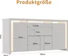 Credenza ProximaX con 4 ante e 2 cassetti, bianco lucido, Anteprima dell’immagine prodotto 8