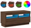 Mueble de TV con iluminación LED, color marrón, aspecto de Vista previa de la imagen del producto 3