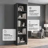SELO Moderní regál na knihy 50 x 31 x 183 cm – antracitový Náhled obrázku produktu 4