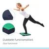 Orange Gym – Tapis d'équilibre 2-en-1 à picots - Noir/vert Voir les images du produit 5