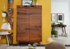 MASSIVMOEBEL24 Highboard Sheesham 90x40x145 walnuss Produktbild-Vorschau 3