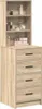 vidaXL Highboard Sonoma dub 40 x 41 x 135 cm materiál na Náhled obrázku produktu 1