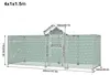 LZQ Outdoor Hühnerstall Hühnerhaus Dach Geflügelstall Produktbild-Vorschau 7