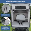 COSTWAY skládací kočárek pro psy, kočárek pro psy do 15 kg, Náhled obrázku produktu 5