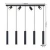 Lindby Hängeleuchte Sanad, 116 cm, 9-flg., schwarz, GU10 Produktbild-Vorschau 5