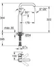 Grohe Essence New XL-Size Wastafelmengkraan zonder waste Produktbild-Vorschau 7