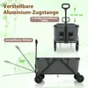 GOPLUS Bollerwagen faltbar, Handwagen mit 360° drehbaren Produktbild-Vorschau 4