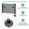 EMKE Elektrický kúpeľňový radiátor 140 x 40 cm 500 W Náhľad obrázku produktu 6
