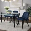 Chaise de salle à manger PARIS bleu marine - rembourrée en Voir les images du produit 3