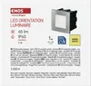 LED Treppenlicht – Einbauleuchte 80×80, 2W warmweiss IP65 Produktbild-Vorschau