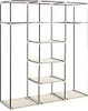 vidaXL Šatní skříň s policemi a tyčemi krémová 150x45x175cm Náhled obrázku produktu 2